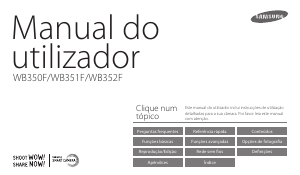 Manual Samsung WB352F Câmara digital