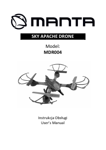 Bruksanvisning Manta MDR004 Sky Apache Drönare
