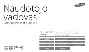 Vadovas Samsung WB352F Skaitmeninis fotoaparatas