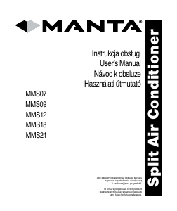 Manual Manta MMS09 Air Conditioner
