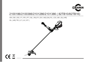 Kullanım kılavuzu Cramer 82TB10 Çim düzeltme makinesi