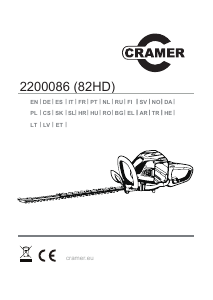 Priročnik Cramer 82HD Obrezovalnik žive meje