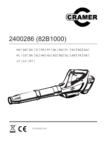 Εγχειρίδιο Cramer 82B1000 Φυσητήρας φύλλων