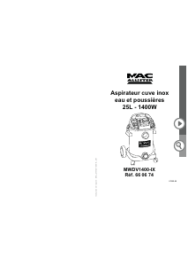 Mode d’emploi MacAllister MWDV1400-IX Aspirateur