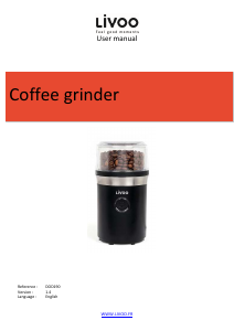 Manual Livoo DOD190 Coffee Grinder