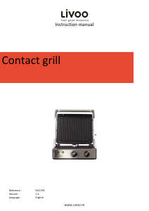 Manual Livoo DOC253 Contact Grill