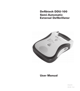 Handleiding Defibtech DDU-100 Defibrillator
