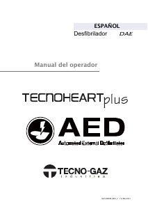 Manual de uso Tecno-Gaz TecnoHeart Plus Desfibrilador