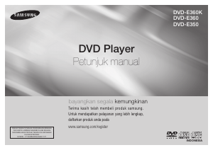 Panduan Samsung DVD-E360K Pemutar DVD