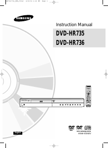 Handleiding Samsung DVD-HR735 DVD speler