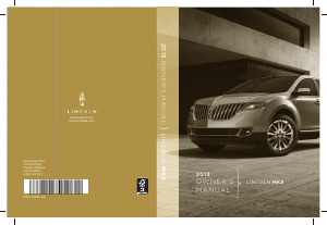 Handleiding Lincoln MKX (2013)