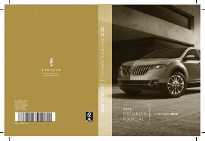 Bruksanvisning Lincoln MKX (2013)