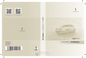 Bruksanvisning Lincoln MKZ (2013)