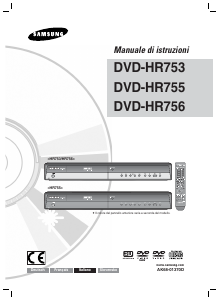 Priročnik Samsung DVD-HR753 DVD-predvajalnik