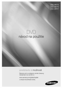 Návod Samsung DVD-HR775 DVD prehrávač