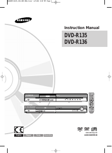 Manual Samsung DVD-R135 DVD Player