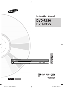 Manual Samsung DVD-R155 DVD Player