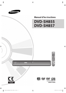 Mode d’emploi Samsung DVD-SH855 Lecteur DVD