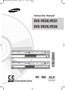 Használati útmutató Samsung DVD-VR330 DVD-lejátszó