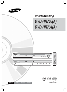 Brugsanvisning Samsung DVD-VR330 DVD afspiller