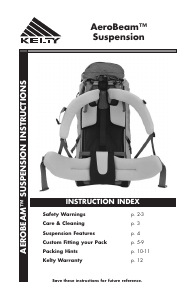 Handleiding Kelty AeroBeam Suspension Rugtas