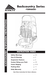 Handleiding Kelty Tornado Rugtas