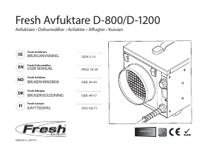 Bruksanvisning Fresh D-800 Avfuktningsapparat