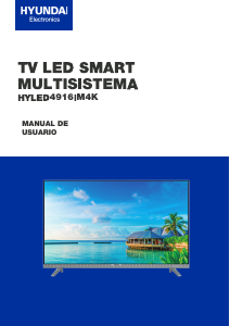 Manual de uso Hyundai HYLED4916iM4K Televisor de LED