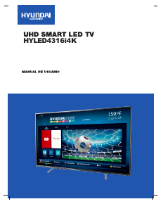 Manual de uso Hyundai HYLED4316i4K Televisor de LED