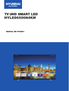 Manual de uso Hyundai HYLED6506N4KM Televisor de LED