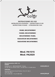 Manual Jata PA1515 Aquecedor