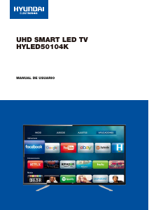 Manual de uso Hyundai HYLED50104K Televisor de LED