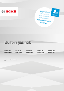 Handleiding Bosch PCH6A5B96 Kookplaat