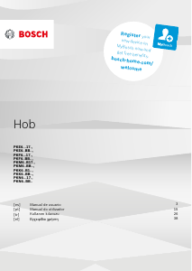Manual de uso Bosch PKE651BB2R Placa