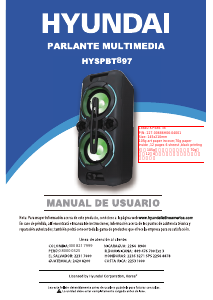 Manual de uso Hyundai HYSPBT897 Altavoz