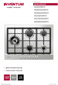 Handleiding Inventum IKG6010RVS Kookplaat