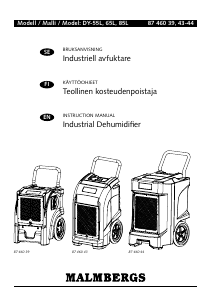 Bruksanvisning Malmbergs DY-85L Avfuktare