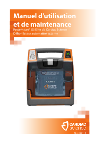 Mode d’emploi Cardiac Science Powerheart G3 Elite Défibrillateur