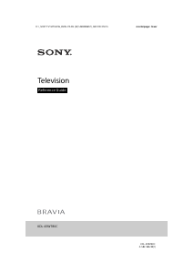 Handleiding Sony Bravia KDL-43W780C LCD televisie