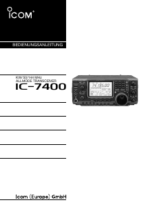 Bedienungsanleitung Icom IC-7400 Transceiver