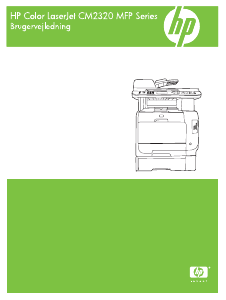 Brugsanvisning HP LaserJet CM2320 Multifunktionsprinter