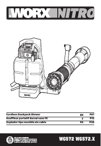 Manual de uso Worx WG572 Soplador de hojas