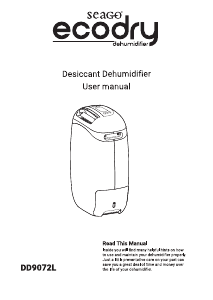 Handleiding Seago Ecodry DD9072L Luchtontvochtiger