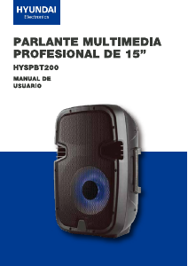 Manual de uso Hyundai HYSPBT200 Altavoz