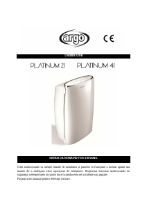 Manual Argo Platinum 21 Dezumidificator