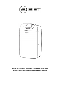 Manuál BIET DC40L HEPA Vysoušeč