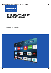 Manual de uso Hyundai HYLED5516iM4K Televisor de LED