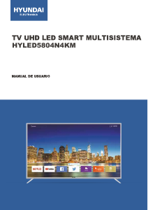 Manual de uso Hyundai HYLED5804N4KM Televisor de LED