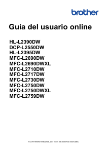 Manual de uso Brother MFC-L2759DW Impresora multifunción