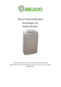 Mode d’emploi Meaco 10L Déshumidificateur